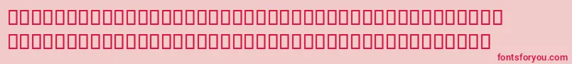 MagedLf Font – Red Fonts on Pink Background