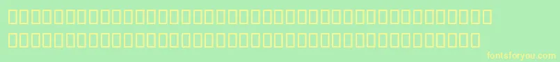 MagedLf Font – Yellow Fonts on Green Background