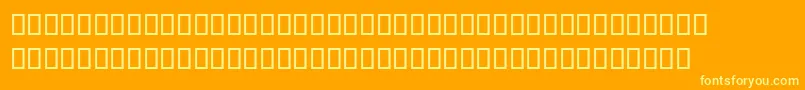 MagedLf-Schriftart – Gelbe Schriften auf orangefarbenem Hintergrund