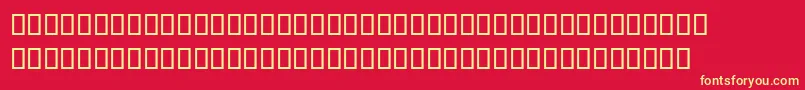 MagedLf Font – Yellow Fonts on Red Background