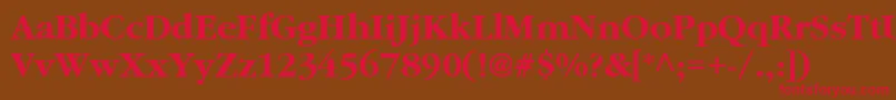 AgGaramondBold Font – Red Fonts on Brown Background
