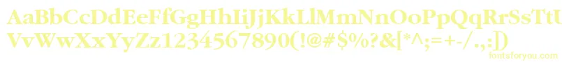 AgGaramondBold Font – Yellow Fonts on White Background