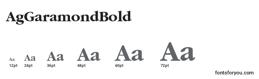 AgGaramondBold Font Sizes