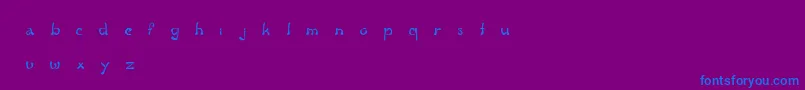 FluidGroove Font – Blue Fonts on Purple Background