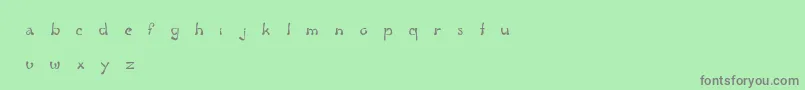 Шрифт FluidGroove – серые шрифты на зелёном фоне