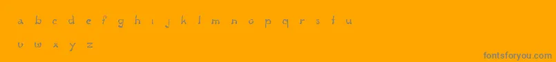 FluidGroove Font – Gray Fonts on Orange Background