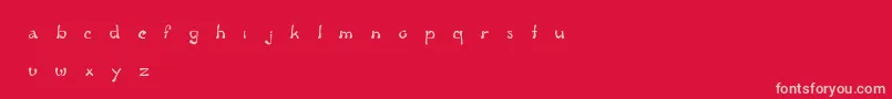 FluidGroove Font – Pink Fonts on Red Background