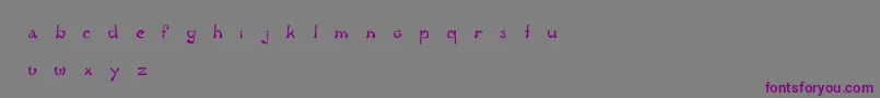 Шрифт FluidGroove – фиолетовые шрифты на сером фоне
