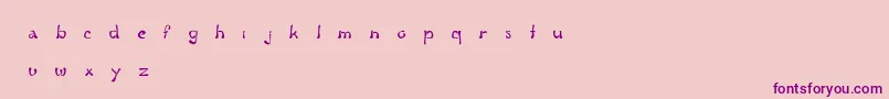 FluidGroove Font – Purple Fonts on Pink Background