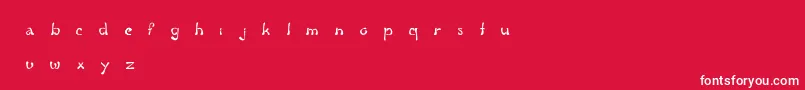 FluidGroove Font – White Fonts on Red Background