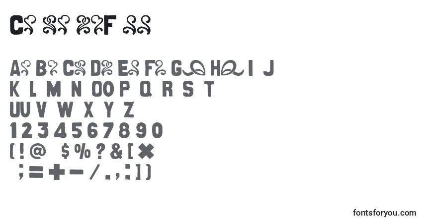 Fuente CancandbFree - alfabeto, números, caracteres especiales