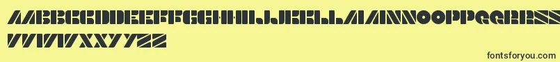 ScienceChannel Font – Black Fonts on Yellow Background