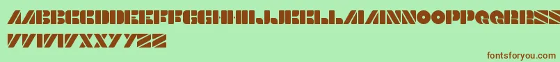 ScienceChannel Font – Brown Fonts on Green Background