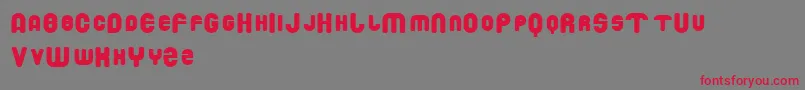 Drowm Font – Red Fonts on Gray Background