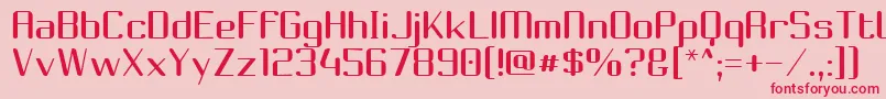 Choktoff Font – Red Fonts on Pink Background