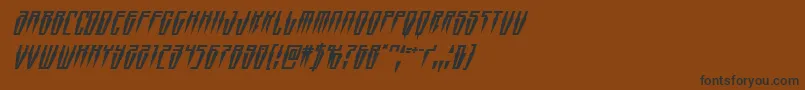 Swordtoothsuperital Font – Black Fonts on Brown Background