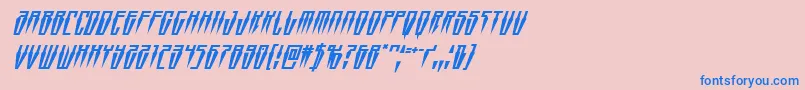 Swordtoothsuperital Font – Blue Fonts on Pink Background