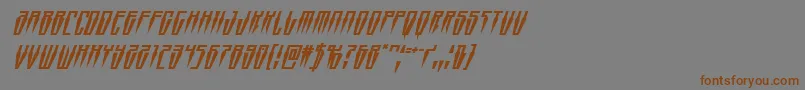 Swordtoothsuperital Font – Brown Fonts on Gray Background