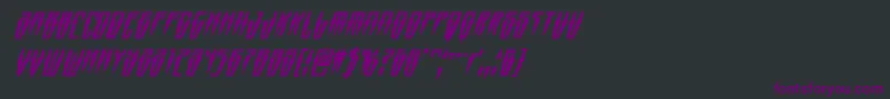Swordtoothsuperital Font – Purple Fonts on Black Background