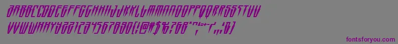 Swordtoothsuperital Font – Purple Fonts on Gray Background
