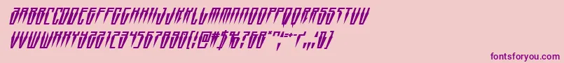 Swordtoothsuperital Font – Purple Fonts on Pink Background