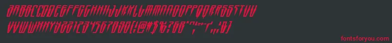 Więcej informacji o czcionce Swordtoothsuperital Czcionka Swordtoothsuperital – czerwone czcionki na czarnym tle