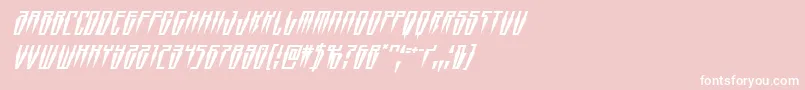 Swordtoothsuperital Font – White Fonts on Pink Background