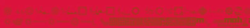 MohammadRasoolallah Font – Brown Fonts on Red Background