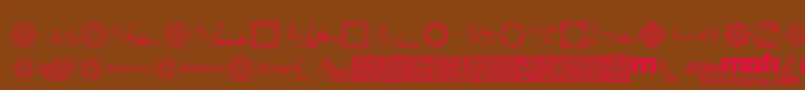 MohammadRasoolallah Font – Red Fonts on Brown Background