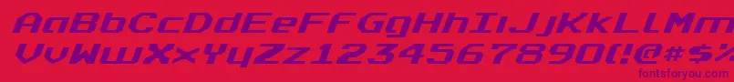 Realpolv2ei Font – Purple Fonts on Red Background