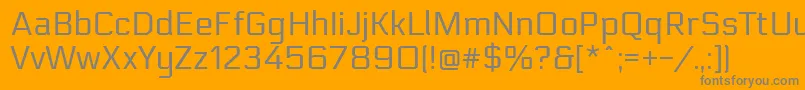 Шрифт ElectrolizeRegular – серые шрифты на оранжевом фоне