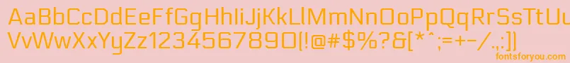 Шрифт ElectrolizeRegular – оранжевые шрифты на розовом фоне