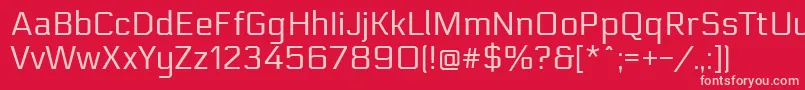Police ElectrolizeRegular – polices roses sur fond rouge
