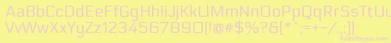 ElectrolizeRegular Font – Pink Fonts on Yellow Background