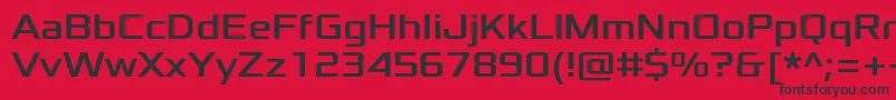 XoloniumRegular Font – Black Fonts on Red Background