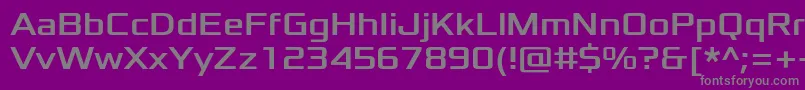 Czcionka XoloniumRegular – szare czcionki na fioletowym tle