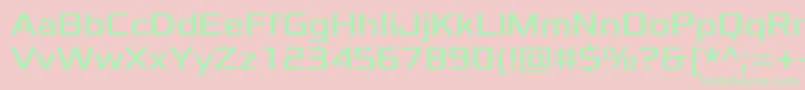 XoloniumRegular-Schriftart – Grüne Schriften auf rosa Hintergrund