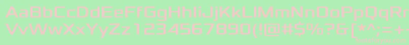 XoloniumRegular Font – Pink Fonts on Green Background