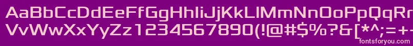 XoloniumRegular Font – Pink Fonts on Purple Background