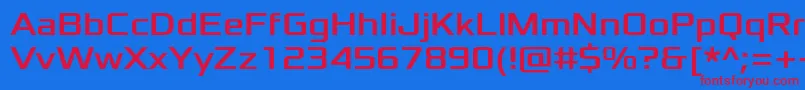 Шрифт XoloniumRegular – красные шрифты на синем фоне