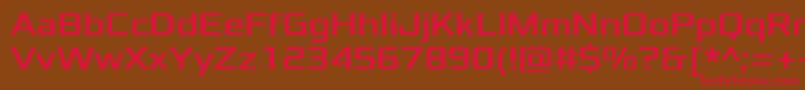 XoloniumRegular Font – Red Fonts on Brown Background