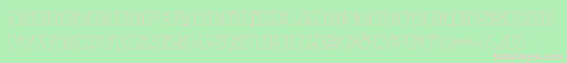 Шрифт Galacticstormout – розовые шрифты на зелёном фоне