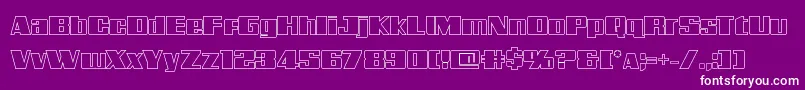 Galacticstormout Font – White Fonts on Purple Background