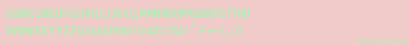 Anonimround Font – Green Fonts on Pink Background