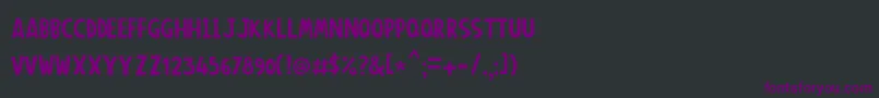 Anonimround Font – Purple Fonts on Black Background