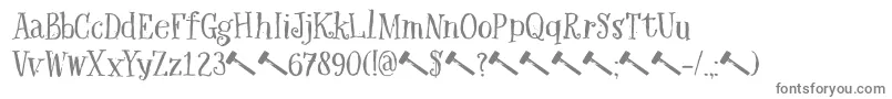 フォントDkHexenhammer – 灰色のフォント