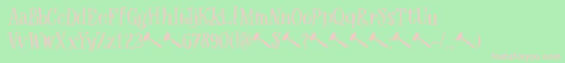 DkHexenhammer Font – Pink Fonts on Green Background