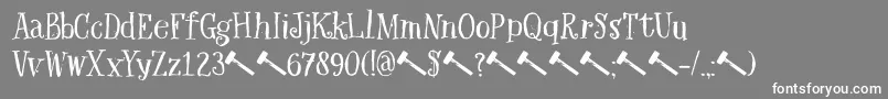 DkHexenhammer Font – White Fonts on Gray Background