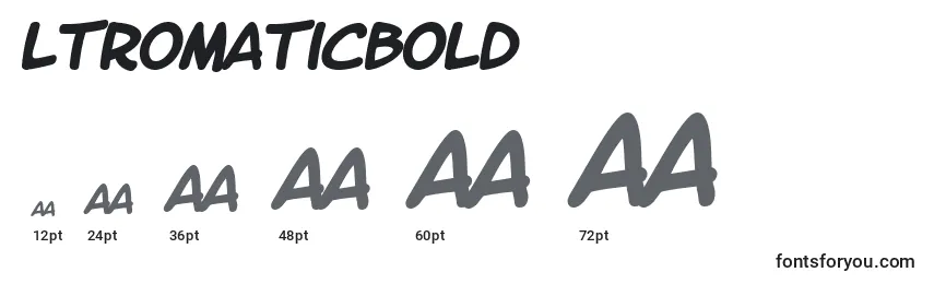 LtromaticBold Font Sizes