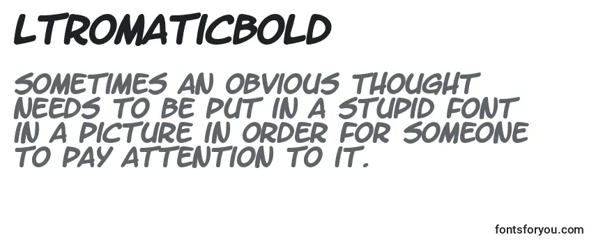 Review of the LtromaticBold Font